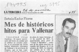 Mes de históricos hitos para Vallenar  [artículo] Jorge Zambra.