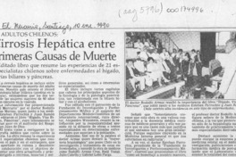 Cirrosis hepática entre primeras causas de muerte  [artículo].
