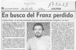 En busca del Franz perdido  [artículo] Rodolfo Gambetti.