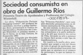 Sociedad consumista en obra de Guillermo Ríos  [artículo].