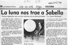 La luna nos trae a Sabella  [artículo] Rodolfo Gambetti.