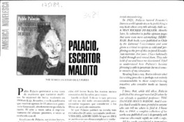 Palacio, escritor maldito  [artículo] Marco Antonio de la.