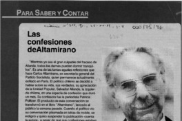Las Confesiones de Altamirano  [artículo].