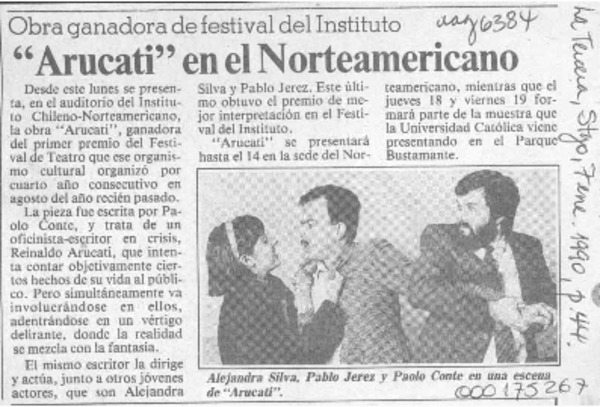 "Arucati" en el Norteamericano  [artículo].