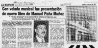 Con velada musical fue presentación de nuevo libro de Manuel Peña Muñoz  [artículo].