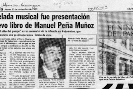 Con velada musical fue presentación de nuevo libro de Manuel Peña Muñoz  [artículo].