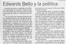Edwards Bello y la política  [artículo] Lautaro Robles.