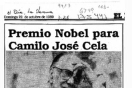 Premio Nobel para Camilo José Cela  [artículo] Rolando Manzano Concha.