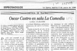 Óscar Castro en sala La Comedia