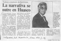 La narrativa se nutre en Huasco  [artículo] Jorge Zambra.