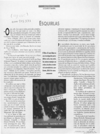 Esquirlas  [artículo] Edgardo Marín.