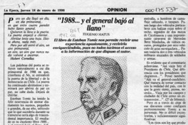 "1988 -- y el general bajó al llano"  [artículo] Eugenio Matus.