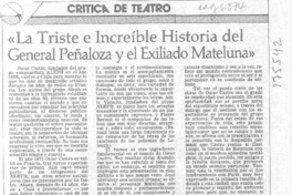 "La triste e increíble historia del general Peñaloza y el exiliado Mateluna"