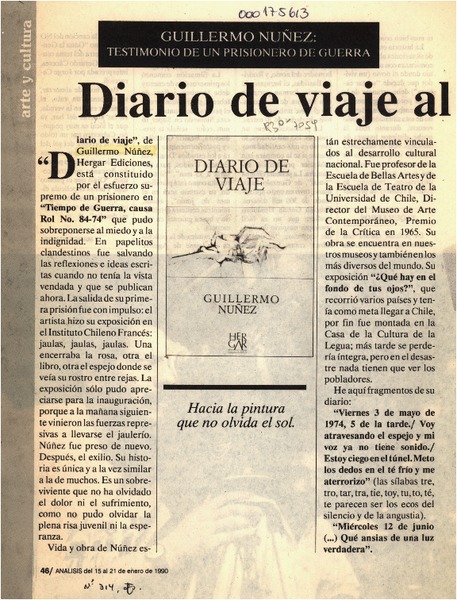 Diario de viaje al infierno  [artículo] Virginia Vidal.