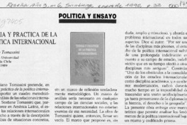 Teoría y práctica de la política internacional  [artículo].
