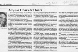 Algunas flores de Flores  [artículo] Pedro Lizana.