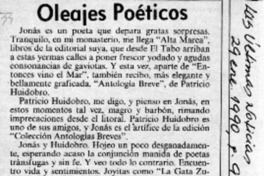 Oleajes poéticos  [artículo] Juan Rubén Valenzuela.