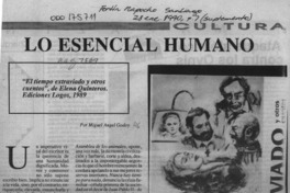 Lo esencial humano  [artículo] Miguel Angel Godoy.