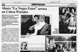 Ahora "La negra Ester" arrasa en Caleta Portales  [artículo] Italo Passalacqua C.