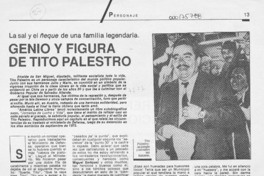 Genio y figura de Tito Palestro  [artículo].