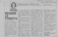 Resurge la etiqueta  [artículo] M. Teresa Herreros.