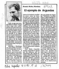 El ejemplo de Arguedas  [artículo] Ronnie Muñoz Martínez.