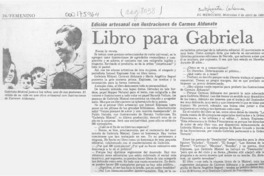 Libro para Gabriela  [artículo].