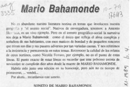 Mario Bahamonde  [artículo].