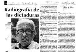 Radiografía de las dictaduras  [artículo] María Ester Gilio.