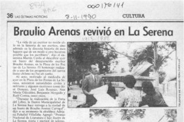 Braulio Arenas revivió en La Serena  [artículo].