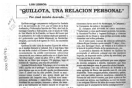 Gustavo Boldrini, "Quillota, una relación personal"  [artículo] José Arraño Acevedo.