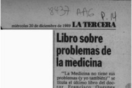 Libro sobre problemas de la medicina  [artículo].
