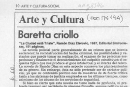 Baretta criollo  [artículo] Mario Tomás Schilling F.