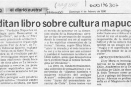 Editan libro sobre cultura mapuche  [artículo].