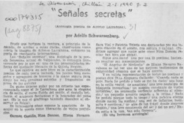 "Señales secretas"  [artículo] Adolfo Schwarzenberg.