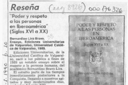 "Poder y respeto a las personas en Iberoamérica  [artículo] O. Z. S.