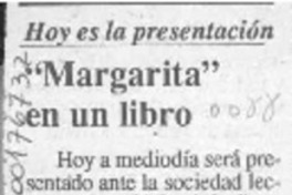 "Margarita" en un libro  [artículo].
