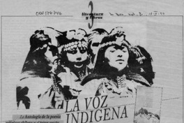 La voz indígena  [artículo] Carlos Ruiz-Tagle.