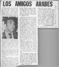 Los amigos árabes  [artículo] Luis Merino Reyes.