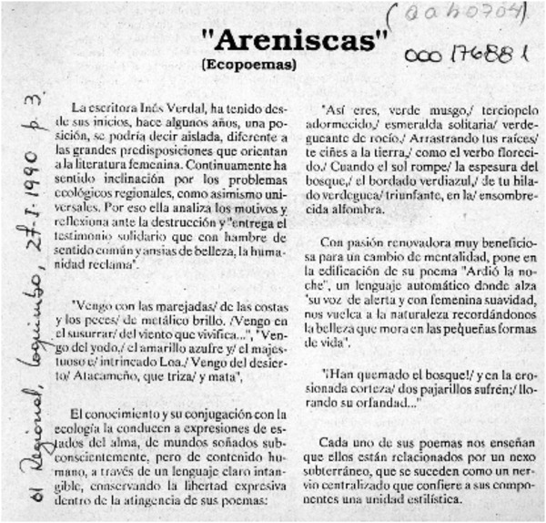 "Areniscas"  [artículo].