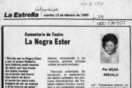 La negra Ester  [artículo] Hilda Arévalo.