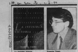 La crónica de Eugenio Tironi sobre una "invisible victoria"  [artículo] Oscar Sepúlveda.