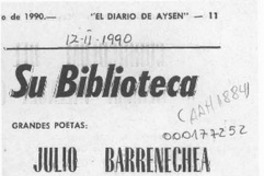 Julio Barrenechea  [artículo] Ratón de biblioteca.