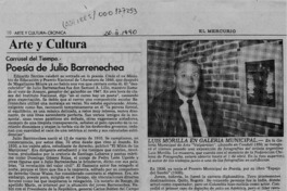 Poesía de Julio Barrenechea  [artículo] Oscar Guzmán Silva.