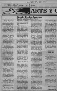 Sergio Tauler Aracena  [artículo] Aliro Caupolicán Flores.