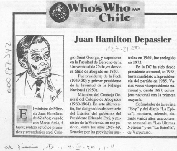 Juan Hamilton Depassier