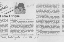 El otro Enrique  [artículo] Andrea Andrade.