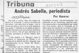Andrés Sabella, periodista  [artículo] Amarac.