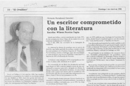 Un escritor comprometido con la literatura  [artículo] Wilson Pereira Tapia.