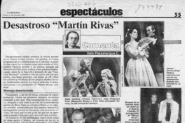 Desastroso "Martín Rivas"  [artículo] Italo Passalacqua C.